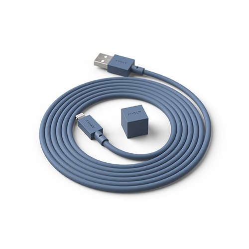 *AVOLT Cable 1 USB-A아볼트 케이블 원 USB-A오션 블루