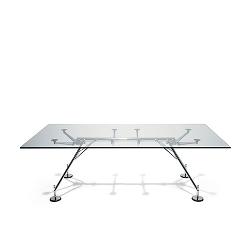 Nomos Table 2000노모스 테이블 2000글라스 탑(이태리유리 상판 1.6T) / 크롬 베이스