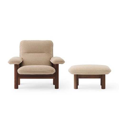 Brasilia Lounge Chair+Ottoman브라질리아 라운지 체어 + 오토만부클레 #2 베이지/다크 오크7월 초 입고예정