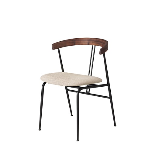 Violin Dining Chair Seat Uph바이올린 다이닝 체어 시트 업템프 #61168/아메리칸 월넛(10105170) 