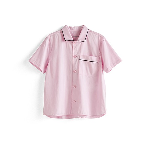 Outline Pyjama Short Sleeve Shirt M/L아웃라인 파자마 숏 슬리브 셔츠 M/L소프트 핑크(AD106-D013-AB93)주문 후 4개월 소요