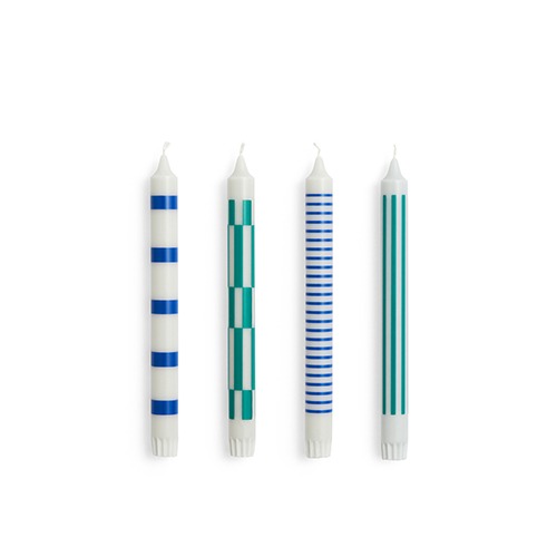 Pattern Candle Set of 4패턴 캔들 4개 한세트라이트그레이/블루/그린(AB361-D259)