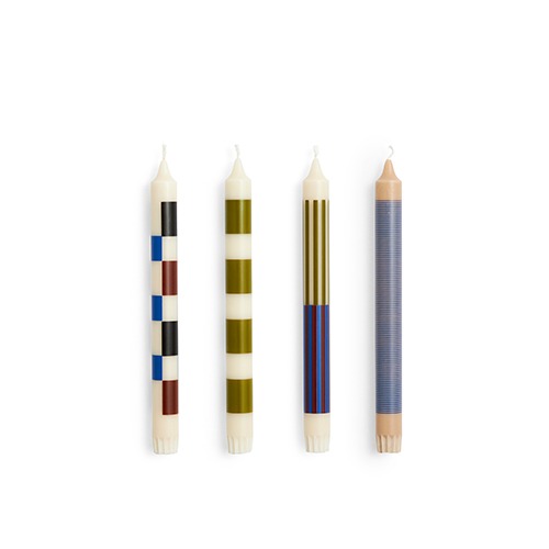 Pattern Candle Set of 4패턴 캔들 4개 한세트오프화이트/아미/블루(AB361-D260)
